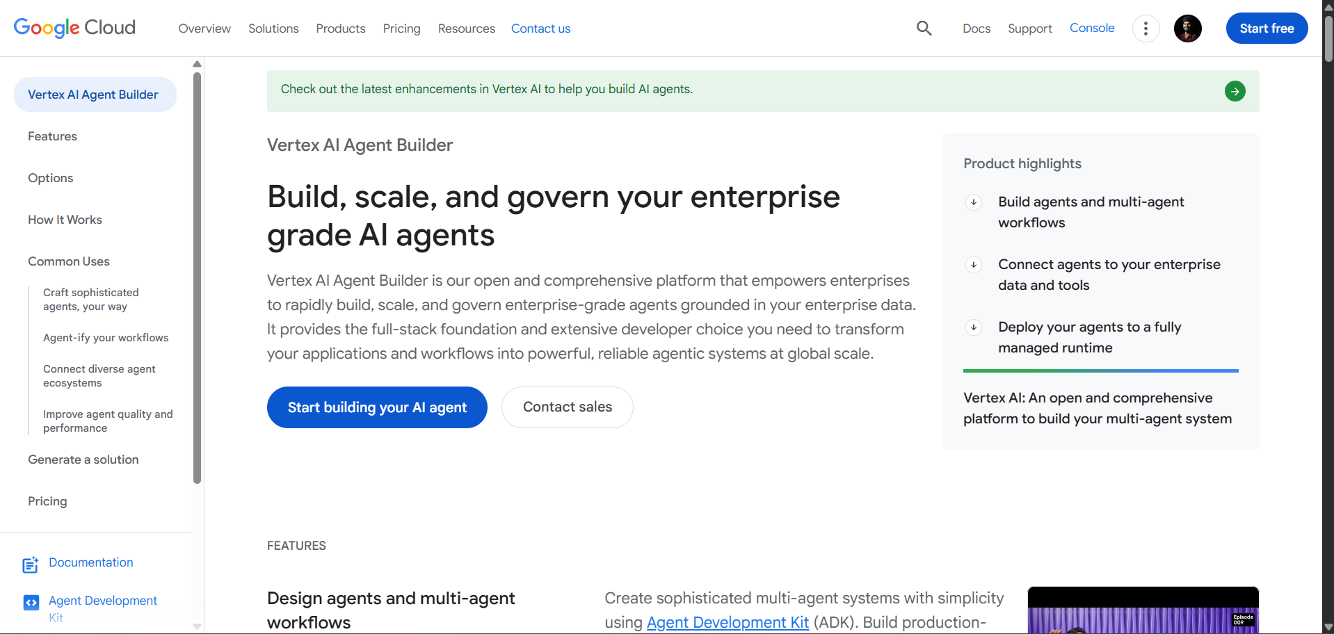 Google Vertex AI Agent Builder