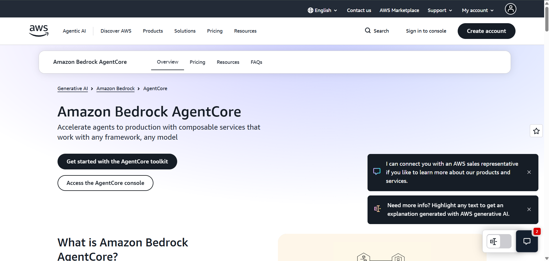 AWS Bedrock AgentCore