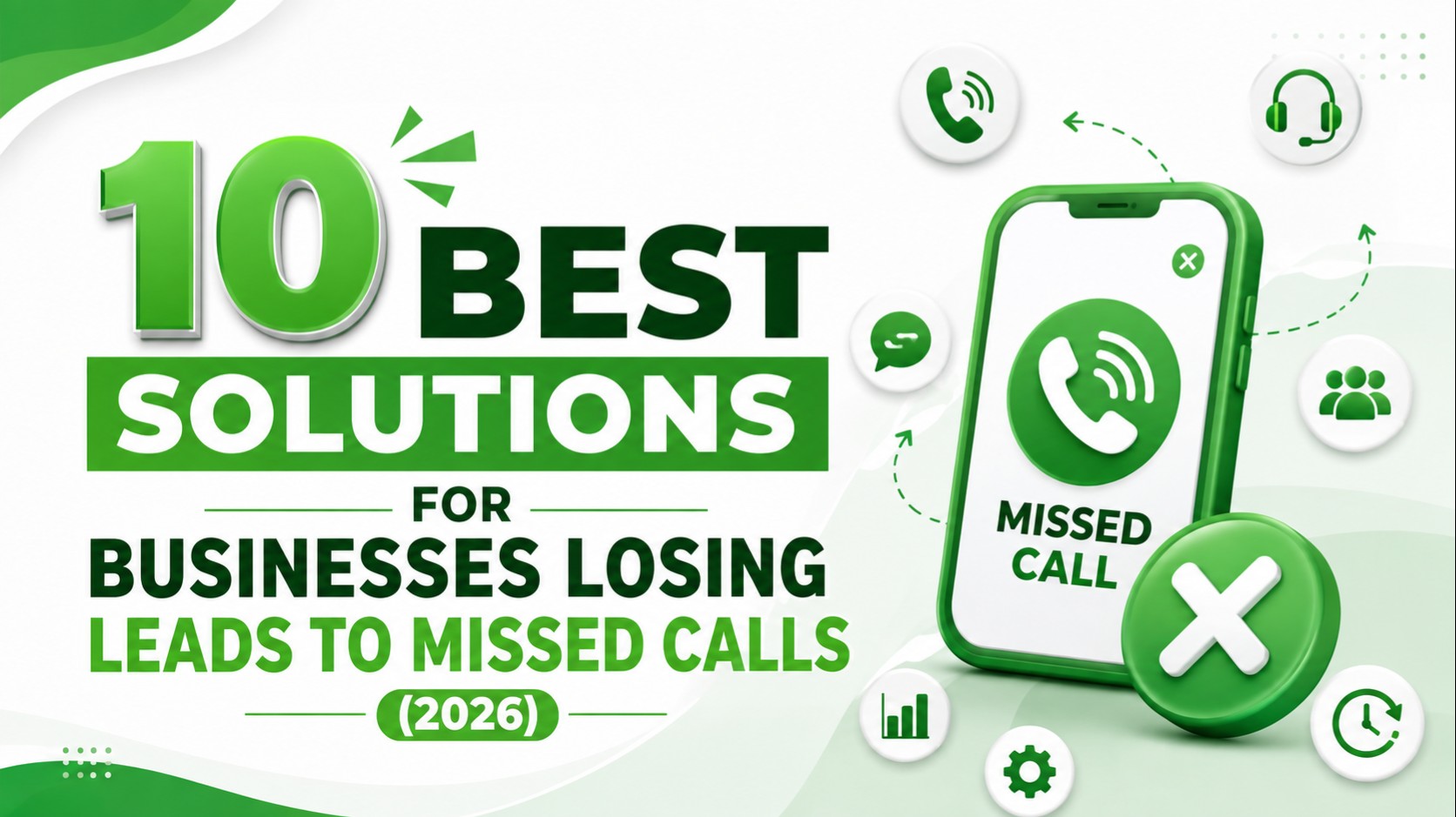 Illustration of solutions for businesses losing leads to missed calls