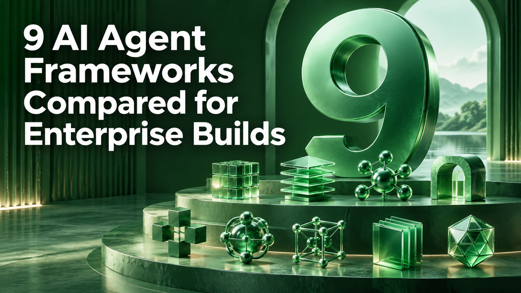Comparison grid of nine AI agent frameworks scored on language, orchestration, durability, human review, MCP, tracing and license