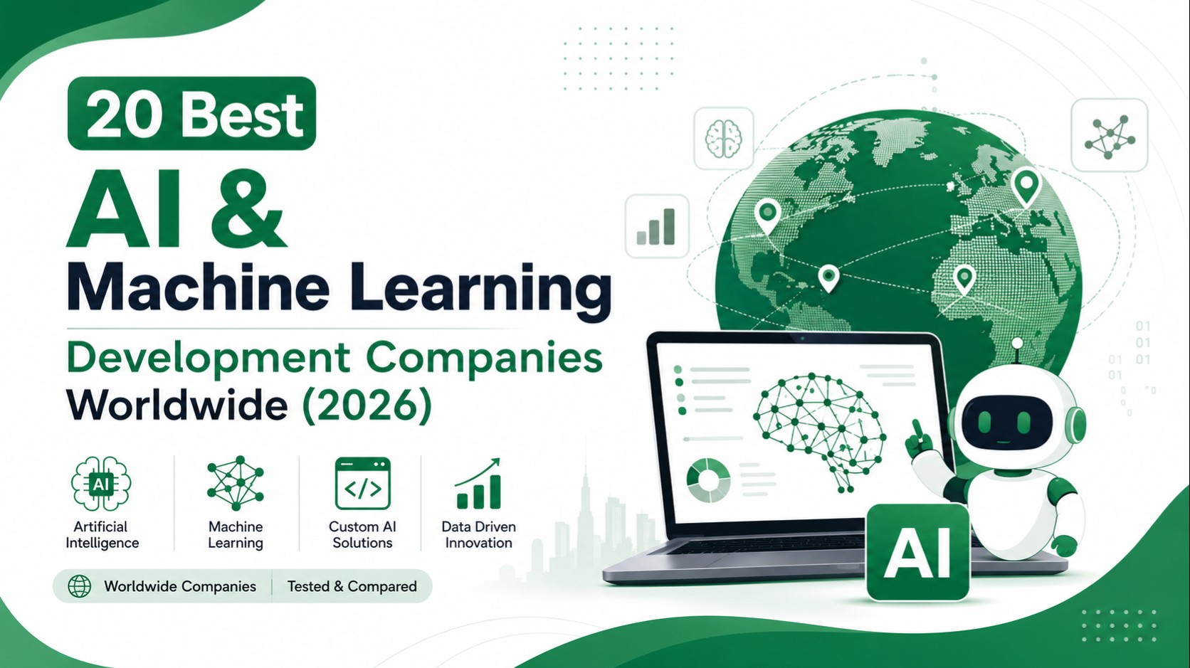 Global comparison of AI and machine learning development companies