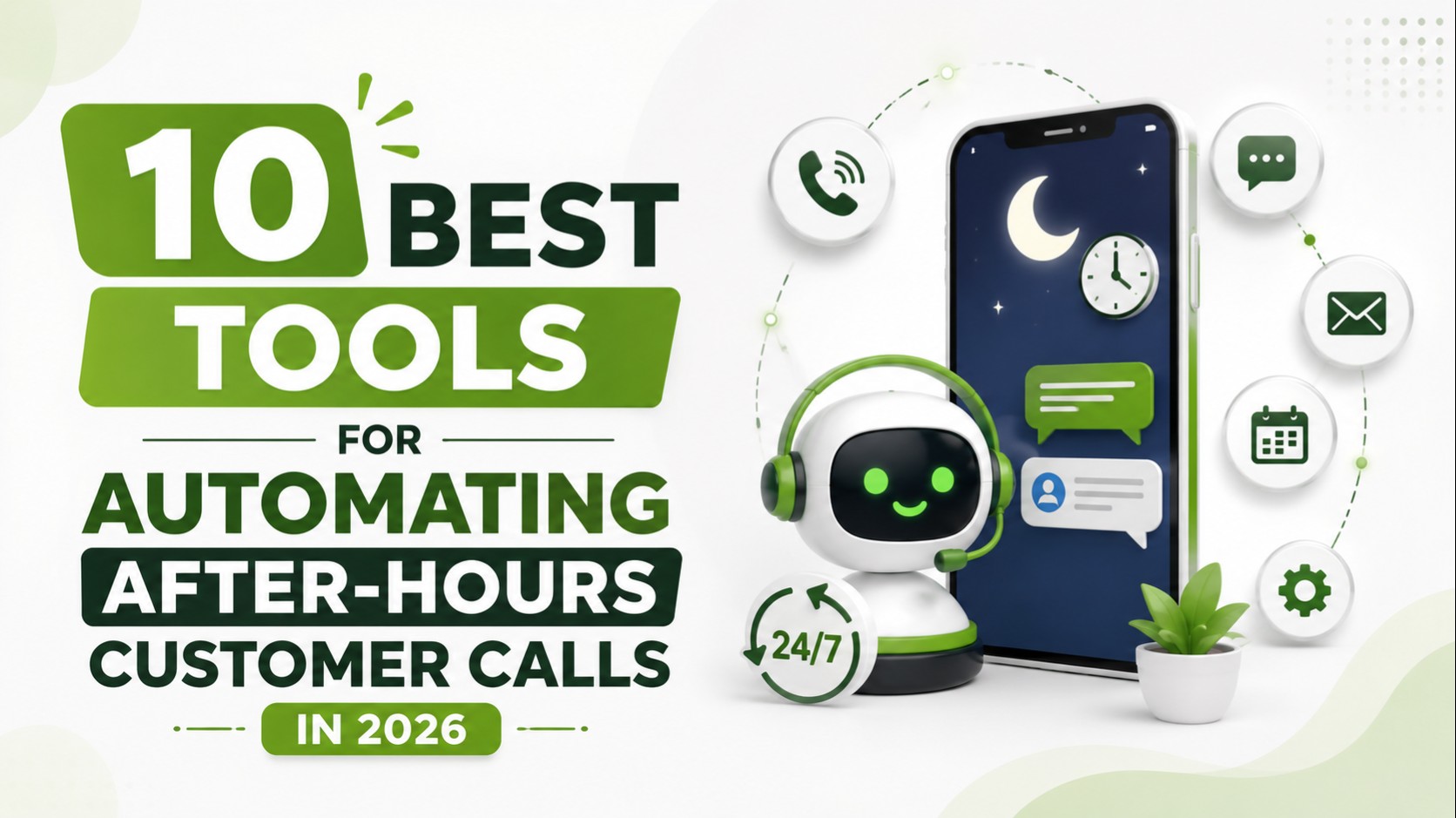 Comparison illustration of tools for automating after-hours customer calls