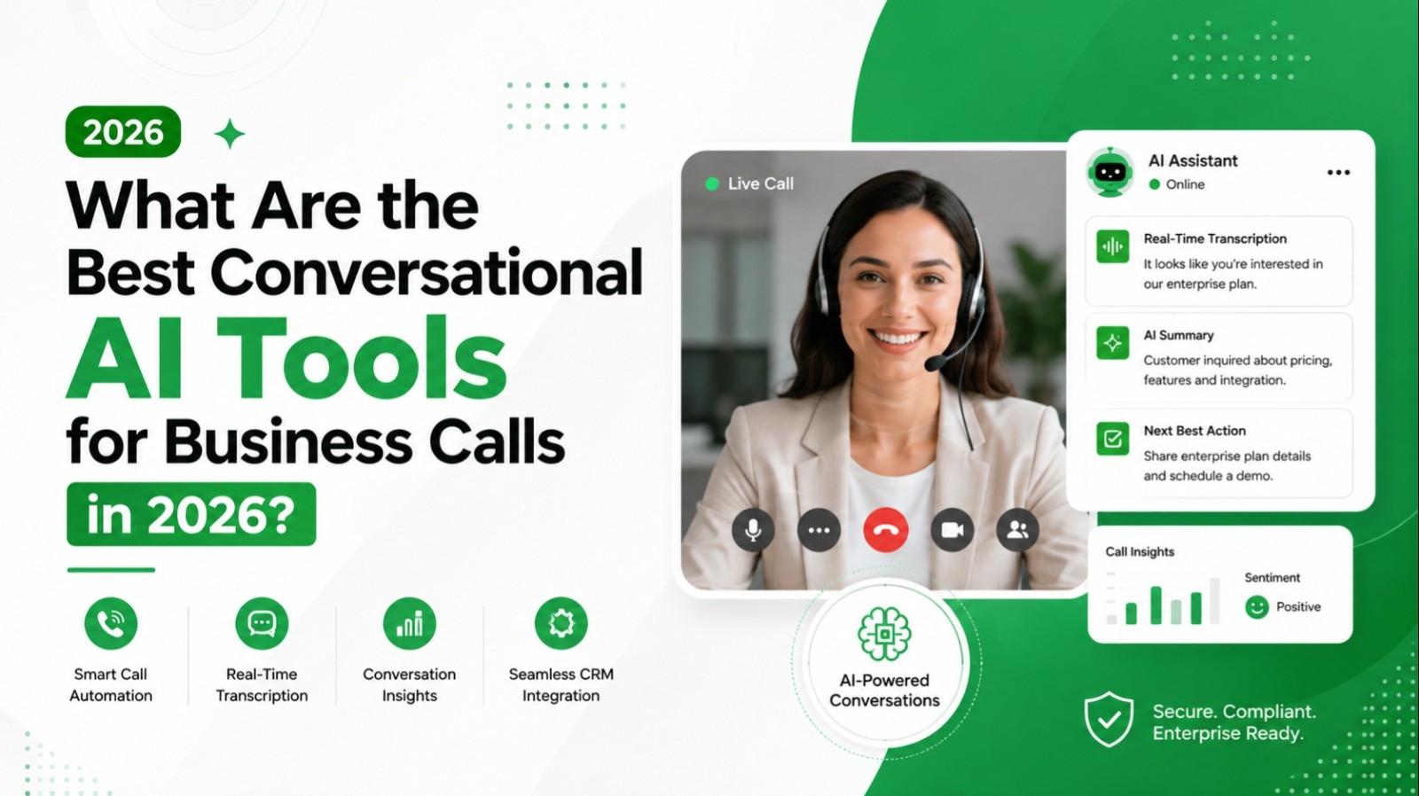 Comparison illustration of conversational AI tools for business calls