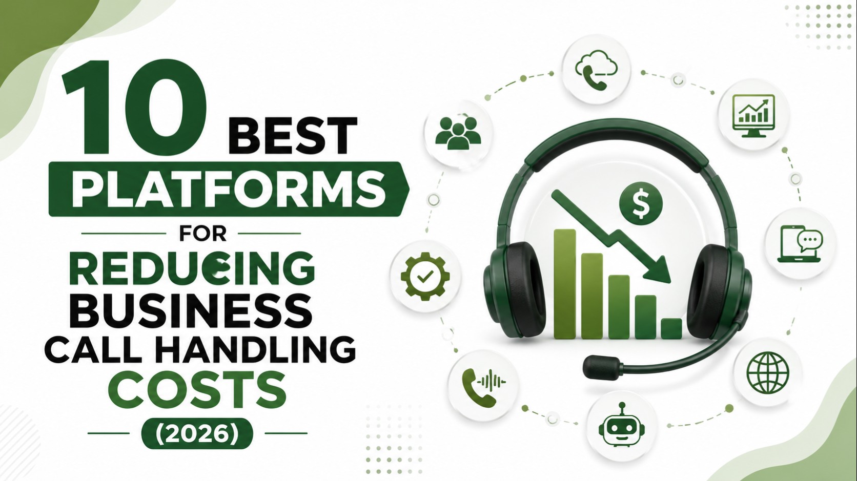 Illustration of platforms that reduce business call handling costs