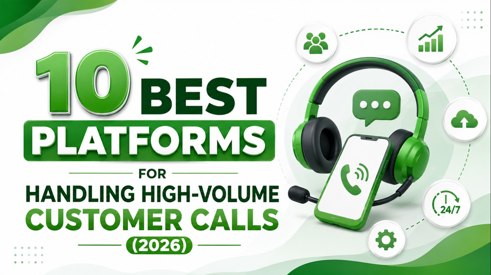 Comparison illustration of platforms for high-volume customer calls