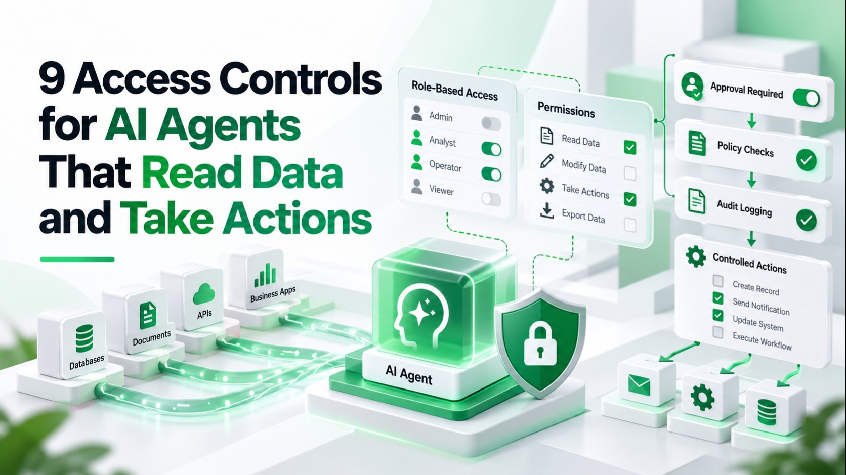 AI agent access controls for data and actions