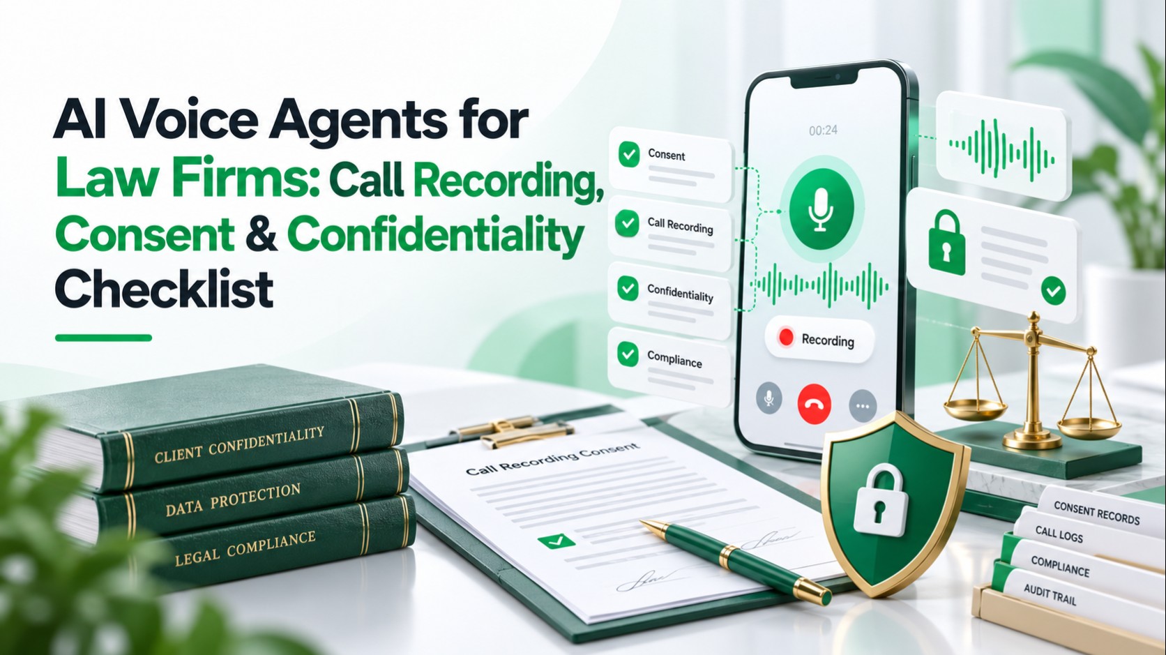 AI voice agent call recording, consent, and confidentiality checklist